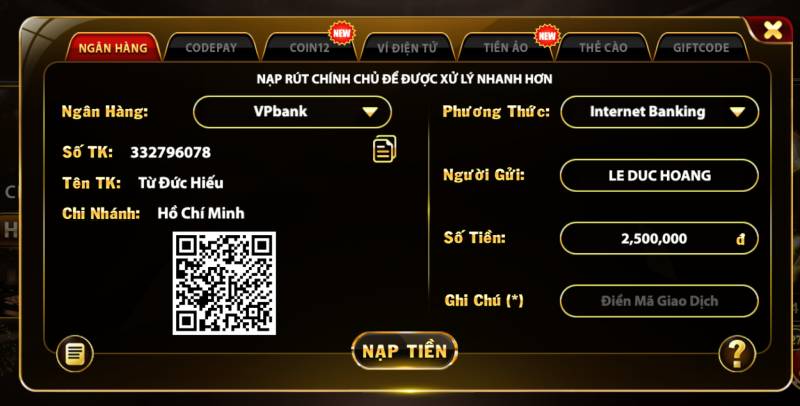 HitClub Hodl | Hit.Club: Cổng Game Bài, Tài Xỉu, Nổ Hũ Số 1 9/2025 14 Nap Tien Qua Ngan Hang